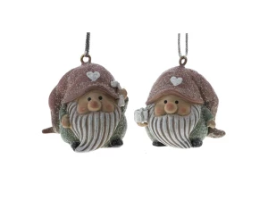 Второе фото. Елочное украшение Гном без подарка