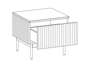 Второе фото. Тумба прикроватная Mikko