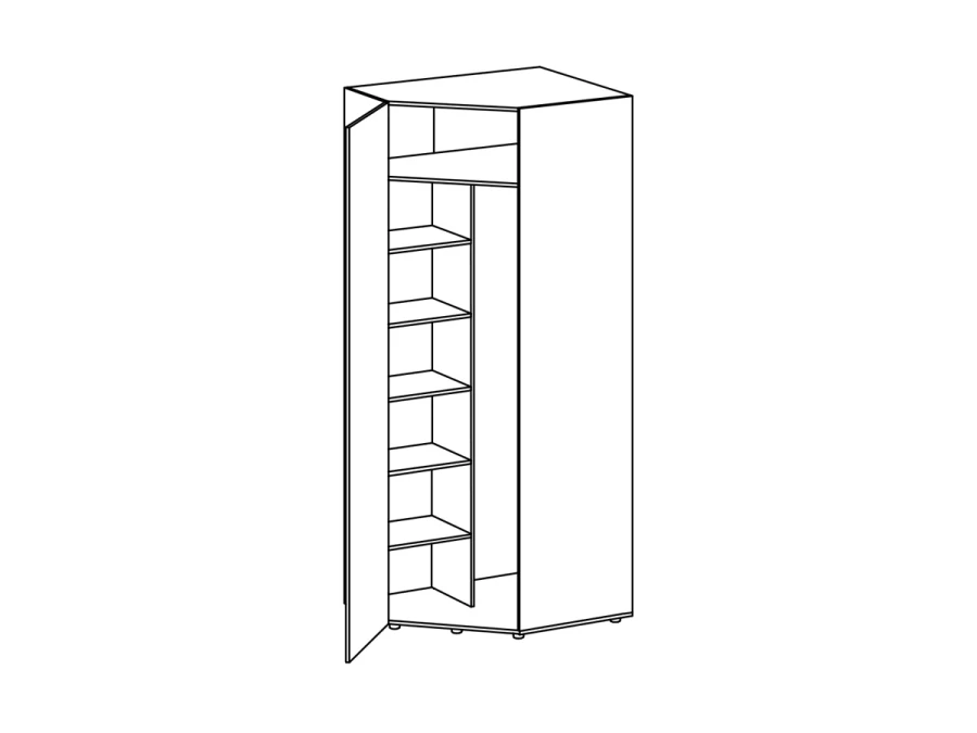 Шкаф угловой Modus правый (изображение №2)