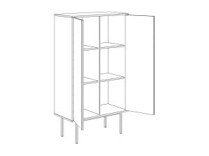 Второе фото. Шкаф 2-дверный Boho Color