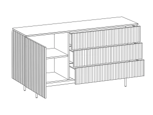 Второе фото. Сервант Mikko с ящиками