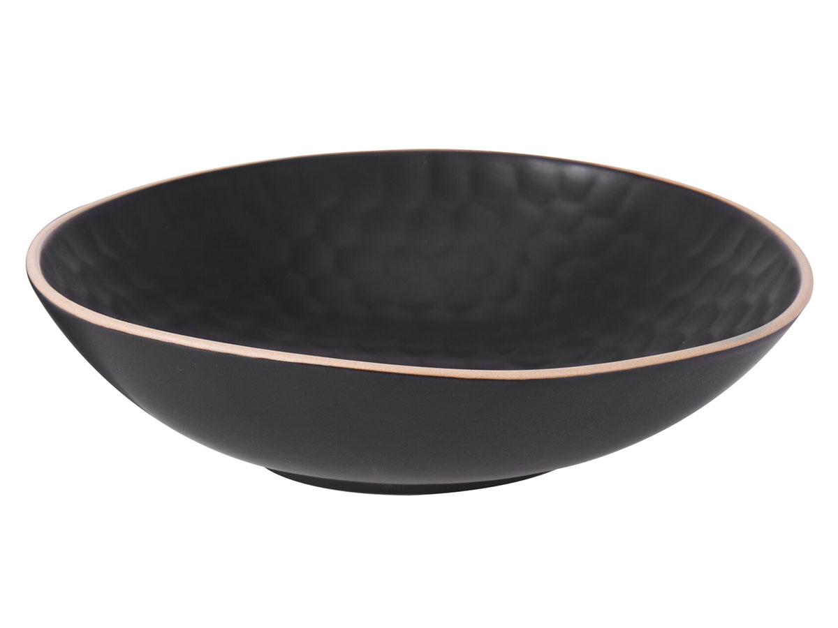Тарелка суповая Pottery black