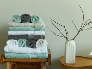 Второе фото. Набор из трёх махровых полотенец Rubi