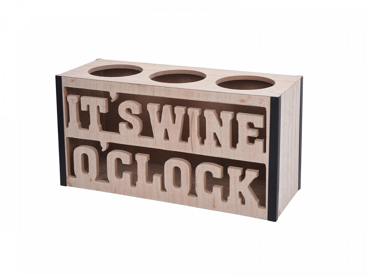 Подставка для винных бутылок Iit's wine o'clock