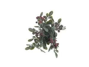 Цветок искусственный в бетонном горшке 18 см