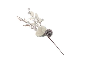 Ветка декоративная Роза с шишкой