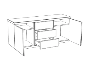 Второе фото. Сервант Kristal