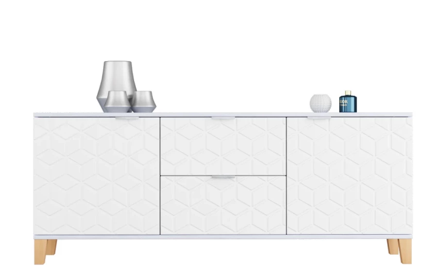 Комод с 4 ящиками - аналог IKEA BESTA, 40х150х60 см, белый глянец (изображение №2)