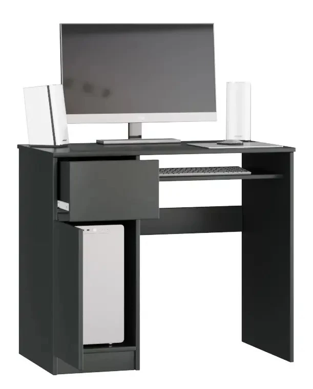 Стол письменный с 2 ящиками - аналог IKEA MALM, 90х50 см, графит (изображение №3)