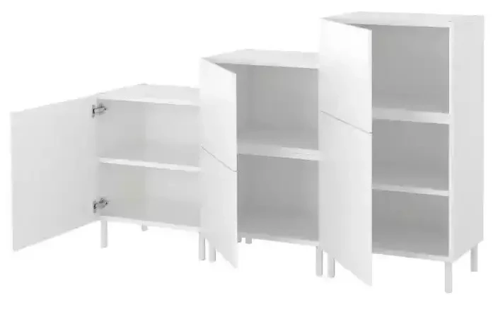 Шкаф модульный  - аналог, аналог IKEA OPPHUS, 180x1133 см, белый (изображение №2)