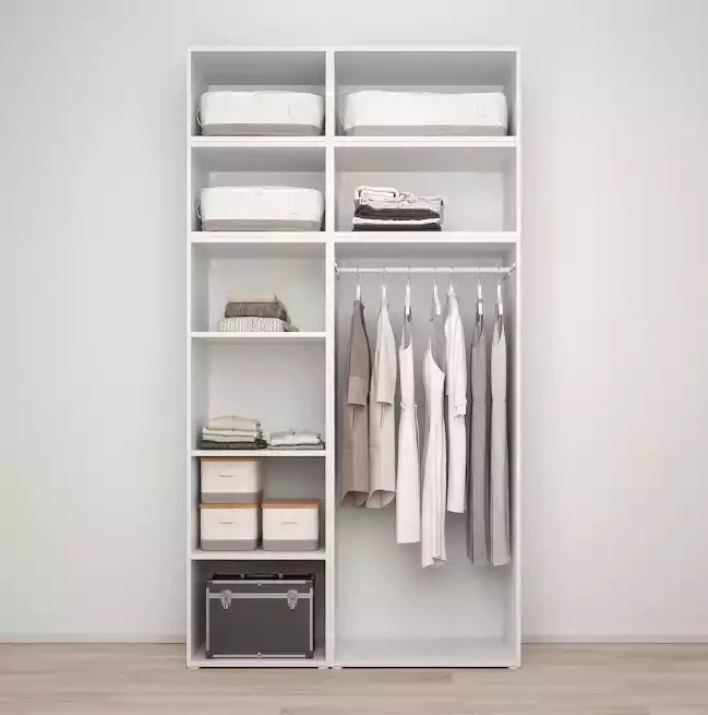 Распашной шкаф - аналог IKEA OPPHUS ОПХУС, 140x57x261 см, белый (изображение №3)