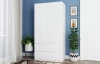 Шкаф распашной - аналог IKEA MALM, 90x180х50 см, белый (изображение №1)