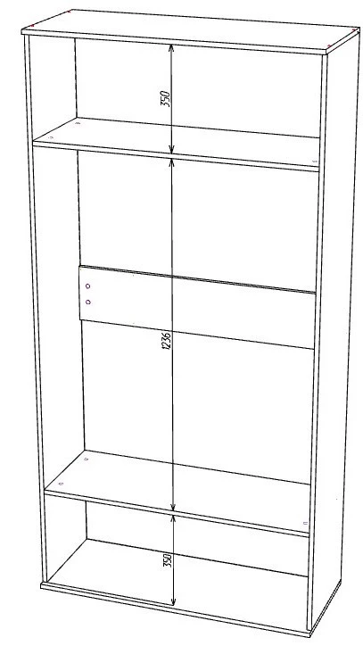 Шкаф распашной 2-х дверный - аналог IKEA BESTA, 40х100х 210 см, аквамарин (изображение №2)