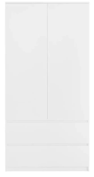 Шкаф распашной - аналог IKEA MALM, 90x180х50 см, белый (изображение №3)