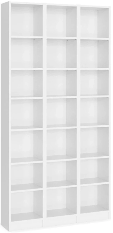 Стеллаж Билли - аналог IKEA BILLY/OXBERG, 120x28x237 см, белый (изображение №1)