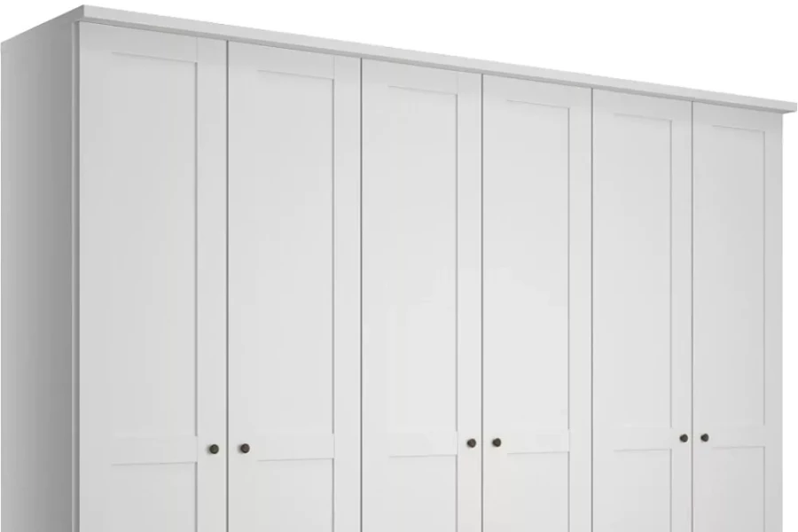 Шкаф распашной 6-ти дверный - аналог IKEA BRIMNES, 50х240х220 см, белый (изображение №3)