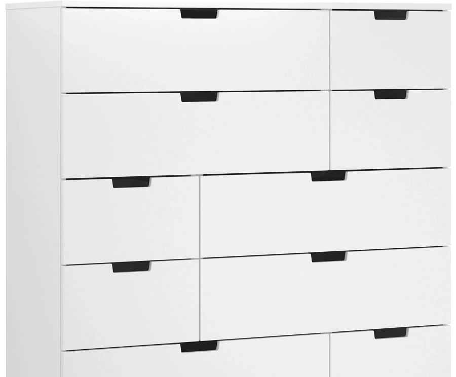 Комод с 12 ящиками - аналог IKEA  NORDLI, 90x10 см, белый (изображение №2)