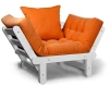 Кресло Сламбер оранжевый сосна