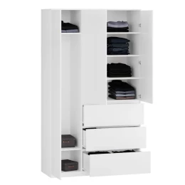 Шкаф большой с 6 ящиками- аналог IKEA MALM, 120х210х50 см, белый