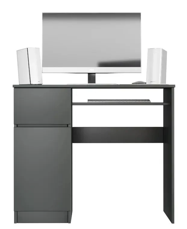Стол письменный с 2 ящиками - аналог IKEA MALM, 90х50 см, графит (изображение №2)