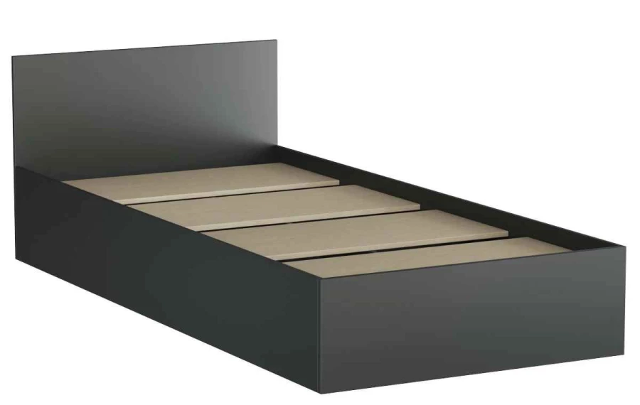 Кровать Морини 90 графит с матрасом Оптимал (изображение №3)