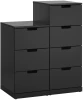 Комод с 7 ящиками - аналог IKEA  NORDLI, 60x90 см, черный