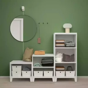 Шкаф модульный  - аналог IKEA OPPHUS ОПХУС, 180x57x133 см, белый