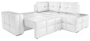 Диван угловой Леос Eco-leather White еврокнижка