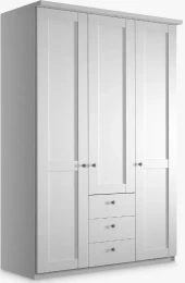 Шкаф распашной 3-х дверный - аналог IKEA BRIMNES, 50х120х220 см, белый