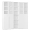 Шкаф книжный Билли- аналог IKEA BILLY/OXBERG 202х200х30,белый (изображение №2)