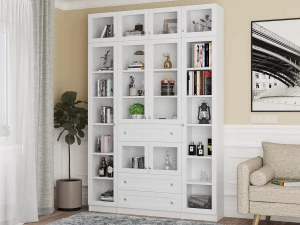 Шкаф книжный Билли-аналог IKEA BILLY/OXBERG 237х160х30,белый