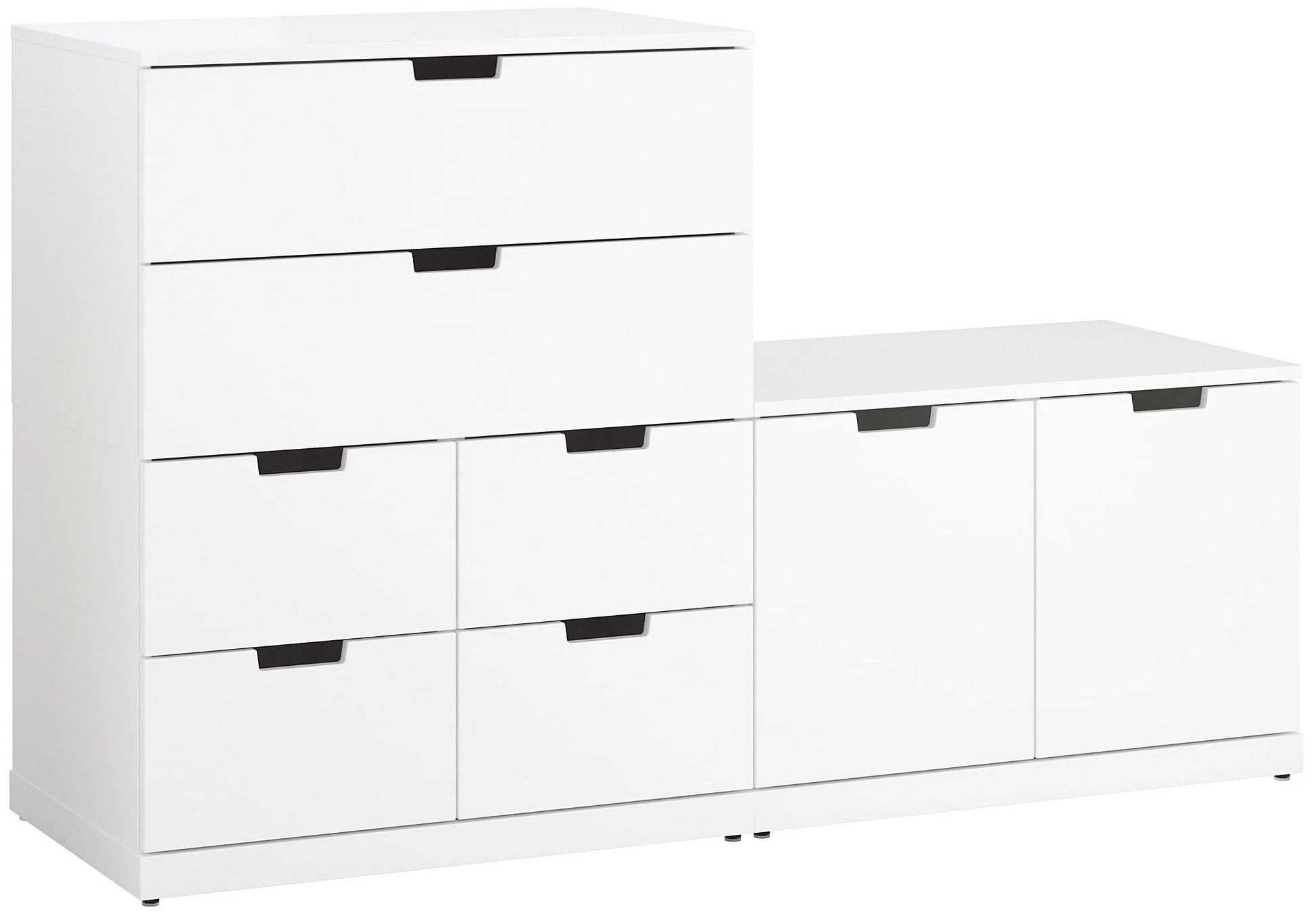 Комод с 8 ящиками - аналог IKEA  NORDLI, 90x120 см, белый