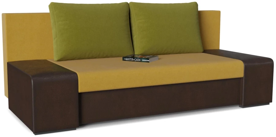 Диван прямой Монако (Сан Ремо) Brown Yellow Green (изображение №1)