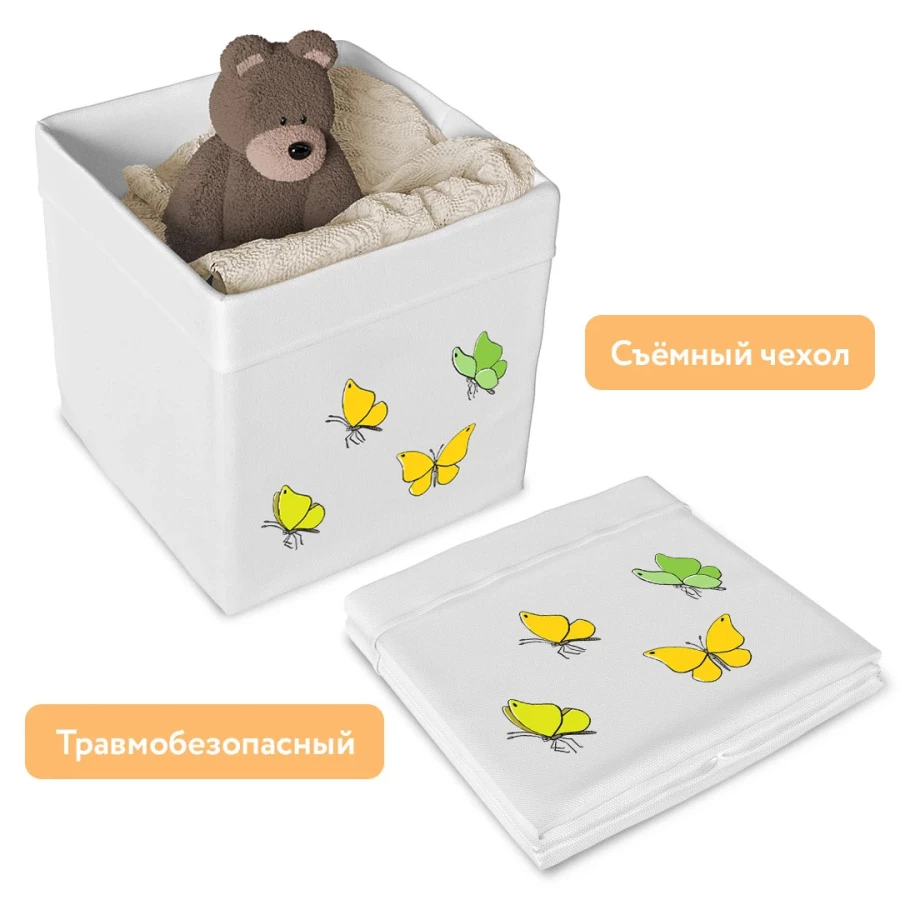 Ящик текстильный для игрушек Лапландия Бабочки (изображение №6)