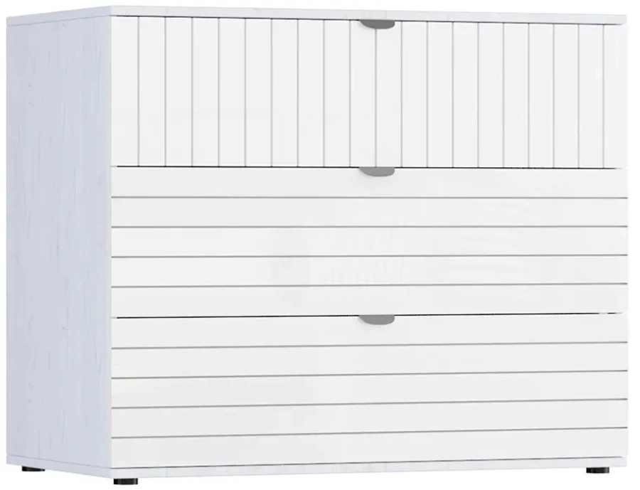 Комод с 3 ящиками - аналог IKEA BESTA, 50х93х76 см, белый (изображение №1)
