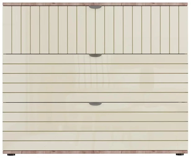 Комод Ксантис Марвин с 4-мя ящиками ваниль коричневый (изображение №3)