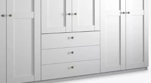 Шкаф распашной 6-ти дверный - аналог IKEA BRIMNES, 50х240х220 см, белый