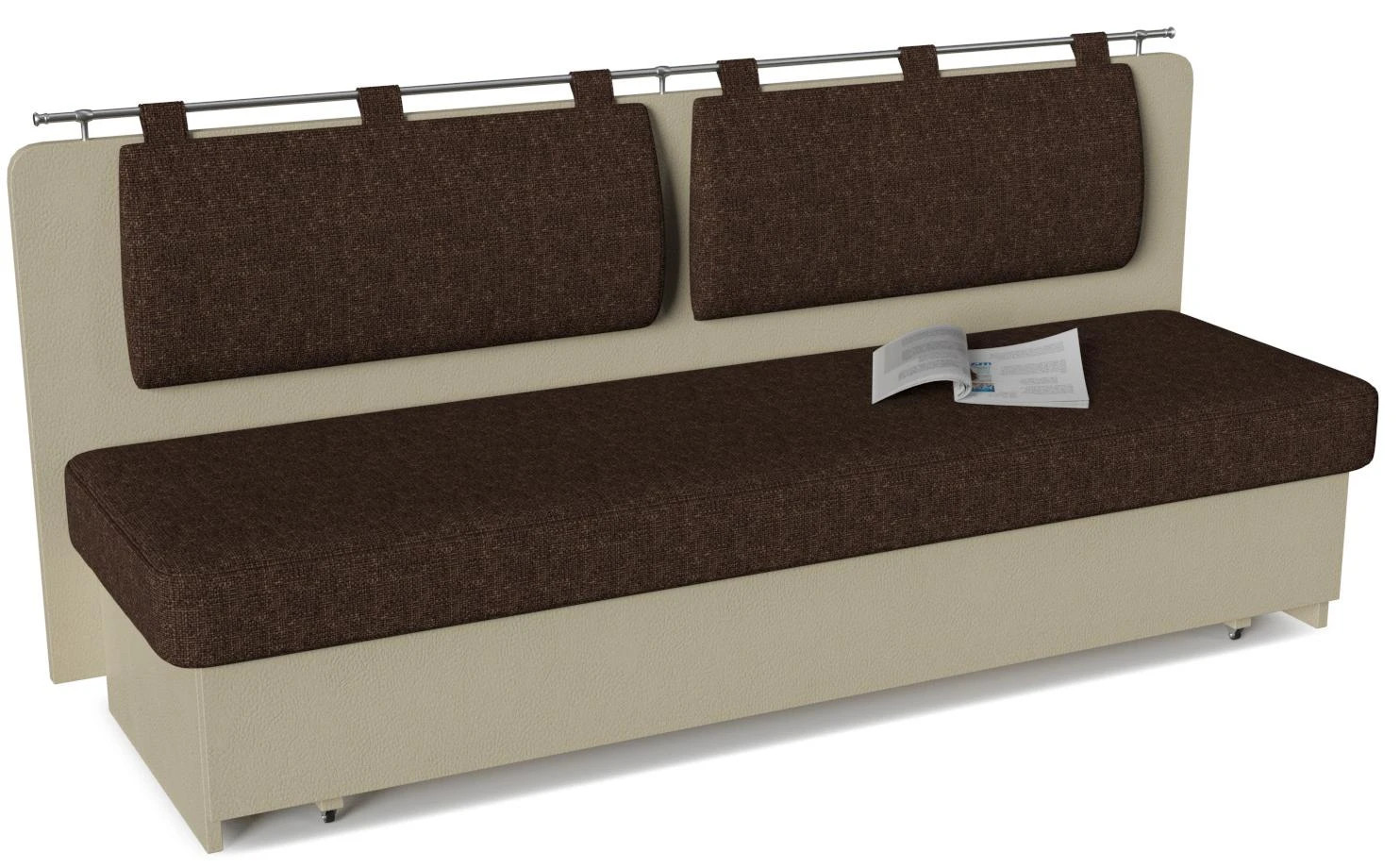 Диван кухонный прямой Говард Beige Brown