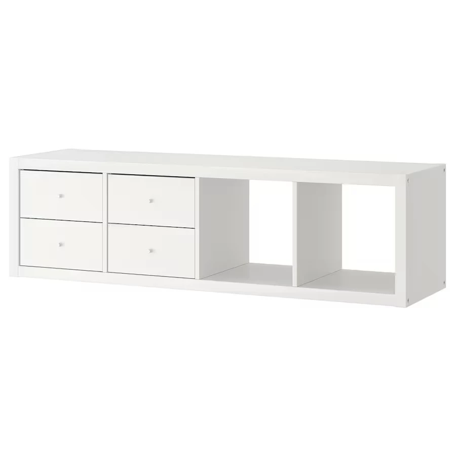 Тумба навесная Билли - аналог IKEA BILLY, 147x39x42 см, белый (изображение №2)