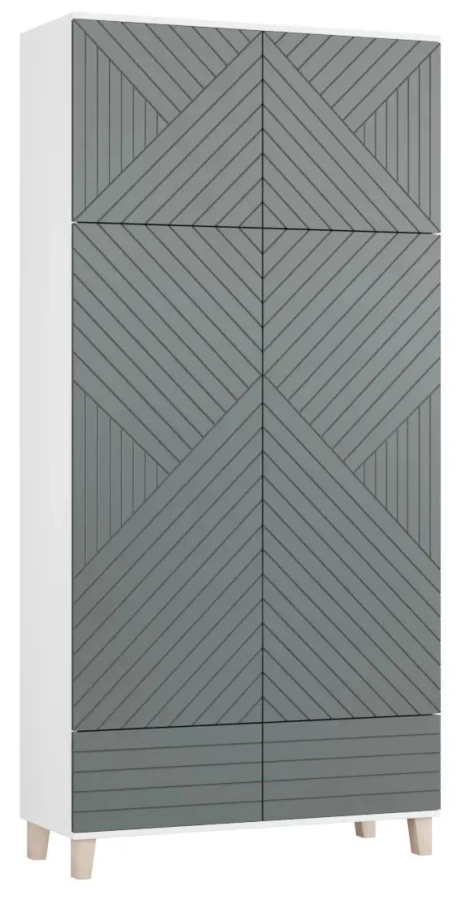 Шкаф распашной Марвин 7 Steel (изображение №1)