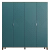 Шкаф распашной 4-х дверный - аналог IKEA BESTA, 40х200х210 см,  аквамарин