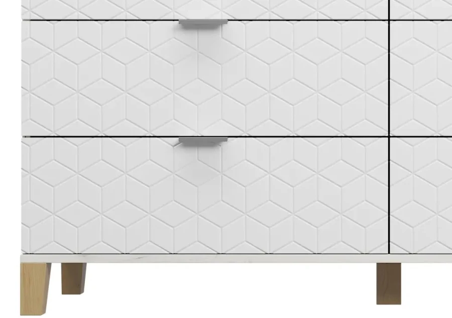 Комод с 6 ящиками - аналог IKEA BESTA, 40х140х80 см, молочный (изображение №3)