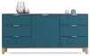 Комод с 7 ящиками - аналог IKEA BESTA, 40х150х70 см, аквамарин (изображение №2)