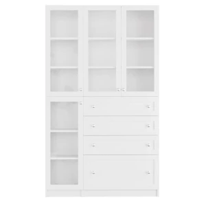 Шкаф книжный Билли- аналог IKEA BILLY/OXBERG 202х120х30, белый