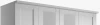 Шкаф распашной 4-х дверный с зеркалом - аналог IKEA BRIMNES, 50х160х220 см, белый (изображение №2)