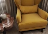 Кресло - аналог IKEA STRANDMON, 90х75х90 см, желтый (изображение №7)