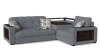 Диван угловой Барон gray Mix Shades аккордеон