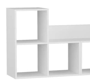 Стеллаж скамейка Лапландия white