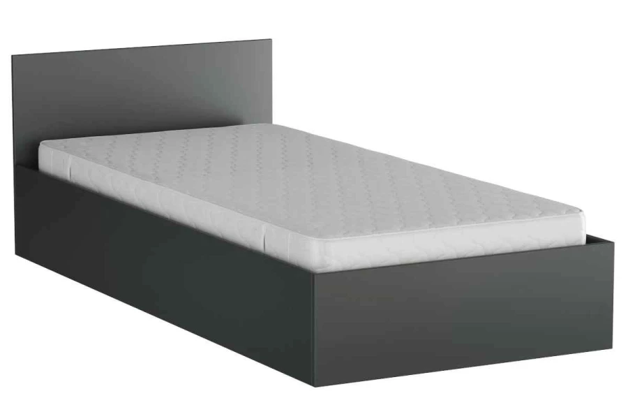 Кровать Морини 90 графит с матрасом Оптимал (изображение №2)