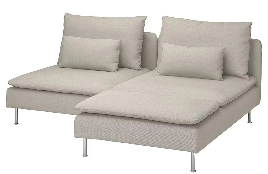 Диван угловой двухместный Седерхамн light beige (изображение №2)